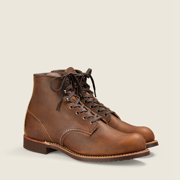 Botas Red Wing Heritage Hombre Marrom - Blacksmith - 6-Inchr Rough & Tough Cuero - 314-RVYFOJ